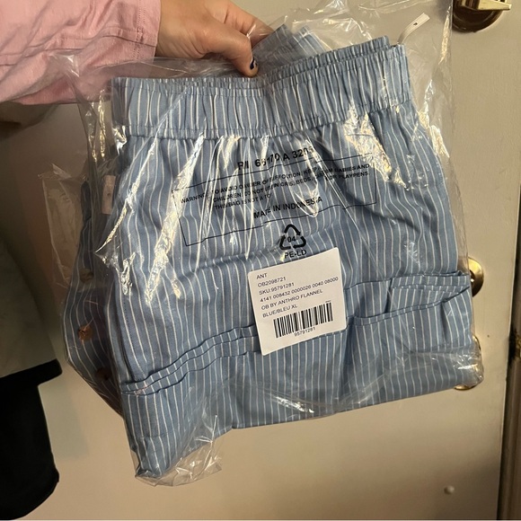 NWT Anthropologie Wren Blue White Striped Boxers XL - Picture 4 of 5